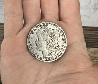 1896 O Morgan Silver Dollar