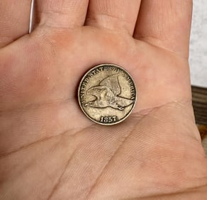 1857 Flying Eagle One Cent Penny