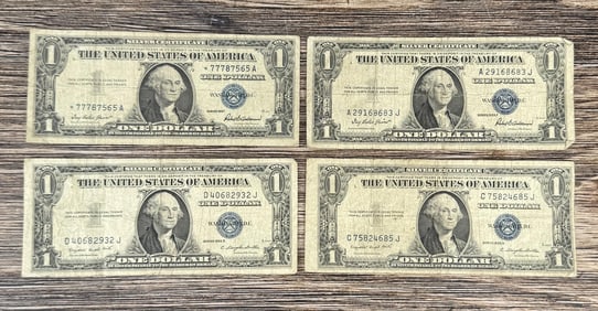 Group of $1 Silver Certificates