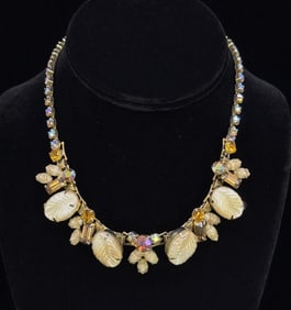 Weiss Rhinestone Costume Jewelry Necklace