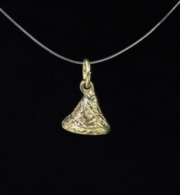 Sterling Silver Hershey Kiss Necklace Pendant