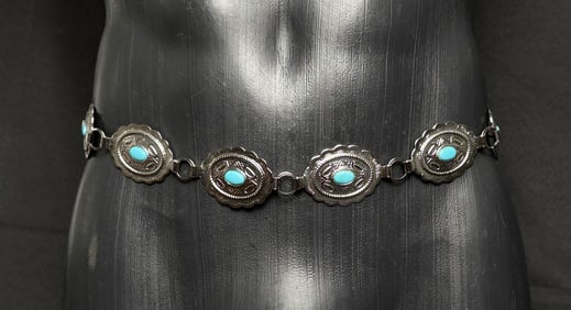 1950s Trading Post Concho Belt