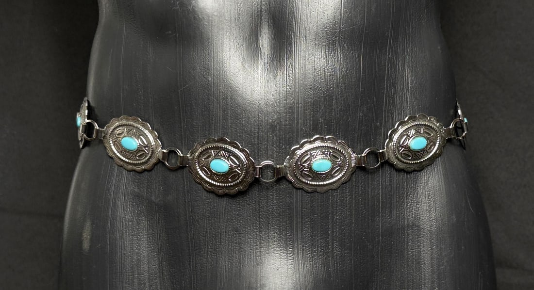 1950s Trading Post Concho Belt (1 of 4)