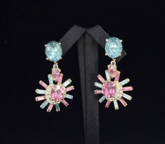 Rhinestone Costume Jewelry Earrings