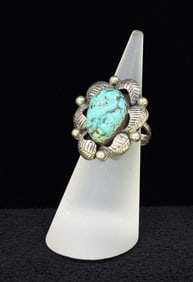 Navajo Sterling Silver Turquoise Ring