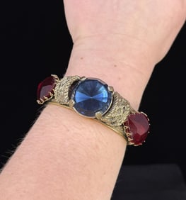 Art Deco Costume Jewelry Paste Bracelet