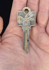 Uncut Yale and Towne Disneyland Key Tie Clip