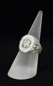 WW2 US Army Sterling Silver Ring