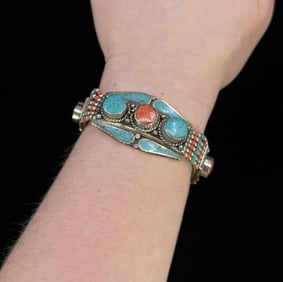 Tibetan Turquoise Coral Bracelet