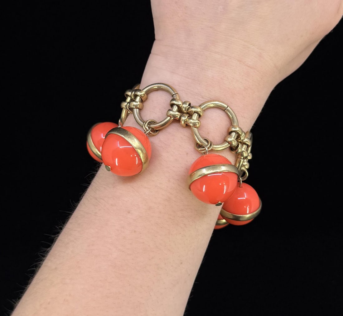 J Crew Bauble Bead Bracelet: 8 1/8" round.