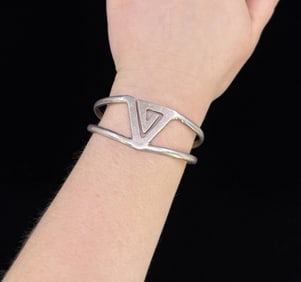Mexican Modernist Sterling Silver Bracelet