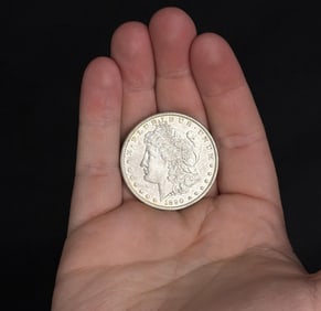 1890 P Morgan Silver Dollar