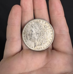 1884 O Morgan Silver Dollar