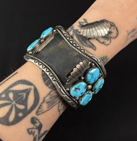 Howard Begay Navajo Sterling Turquoise Bracelet