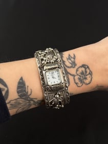 Navajo Sterling Silver Watch Bracelet