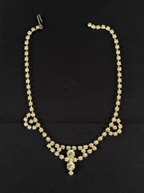 Rhinestone Costume Jewelry Necklace
