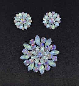 Coro Aurora Borealis Rhinestone Jewelry