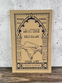 Manton's Centenary Firearms Price List