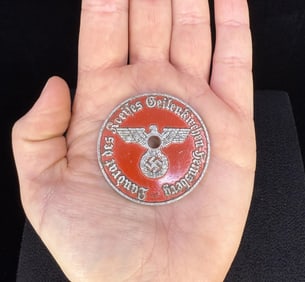 WW2 German NSDAP License Plate Badge