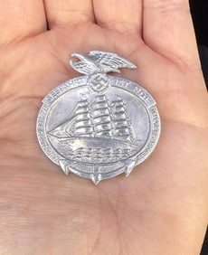 German WW2 1935 Sea Travel Day Badge