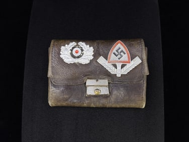 WW2 US Soldier German Hate Coin Purse Wallet