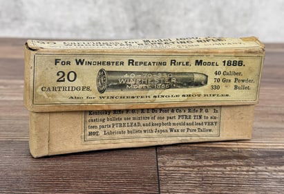Winchester Model 1886 .40-70-330 Ammo Box