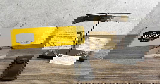 Buck 110 Brian Yellowhorse Wolf Moon Pocket Knife