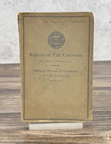 Bulletin of Yale University