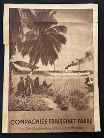 Compagnies Fraissinet Fabre French Travel Poster