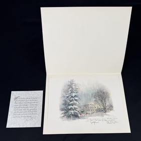1965 Lyndon B Johnson Signed Christmas Card