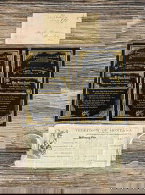 Jefferson City Montana Territory Post Mortem Cards