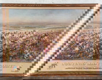 Anheuser Busch Custer's Last Stand Lithograph