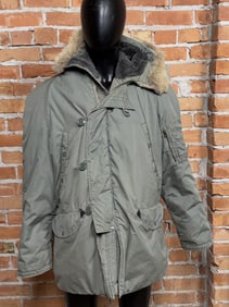 Stenciled Vietnam War N-3B Flight Jacket Parka