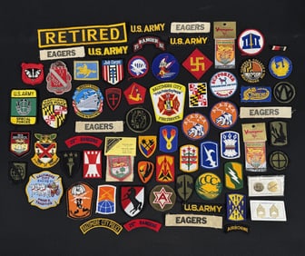 Collection of WW2 Vietnam Korea Era Patches