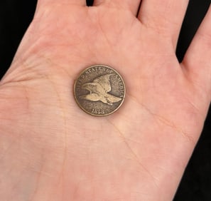 1858 Flying Eagle Cent Penny