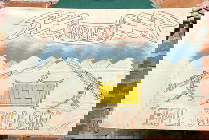 Korean War Theater Made Trench Art Pillowcase