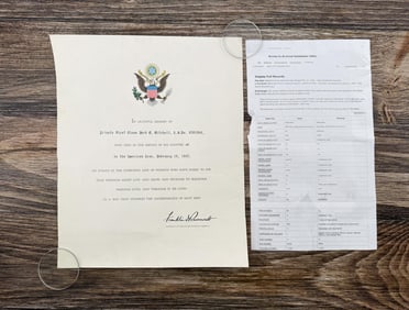 WW2 Named KIA Army Soldier Document