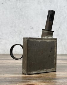 Antique Tin Mining Miners Lantern Lamp