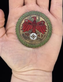 WW2 German DSVB Tyrolean Pistol Badge