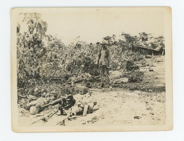 WW2 1944 Battle Of Guam USMC Marine Photo