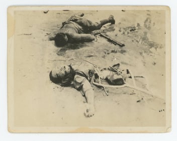 WW2 Iwo Jima Dead Japanese Soldiers Photo