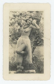 WW2 Hawaii Nude Hula Girl Photo