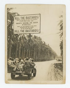 WW2 Guadalcanal Kill The Bastards US Army Photo