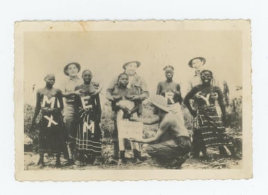 WW2 US Soliders Merry Christmas Nude Women Photo