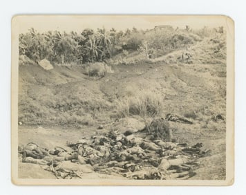 WW2 Unburied Dead Japanese Soldiers Photo