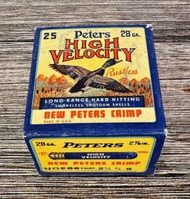 Box Of Peters High Velocity 28 Ga Shotgun Shells