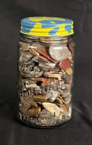 Mason Jar Full of Polished Agates