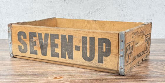 Los Angeles California Wood 7up Crate