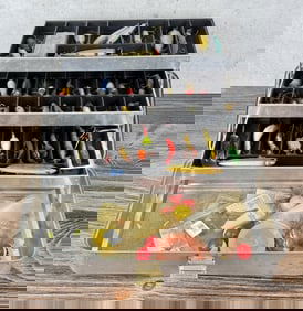 Aluminum UMCO Fishing Tackle Box & Contents