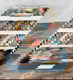 Woodstream Fishing Tackle Box & Contents